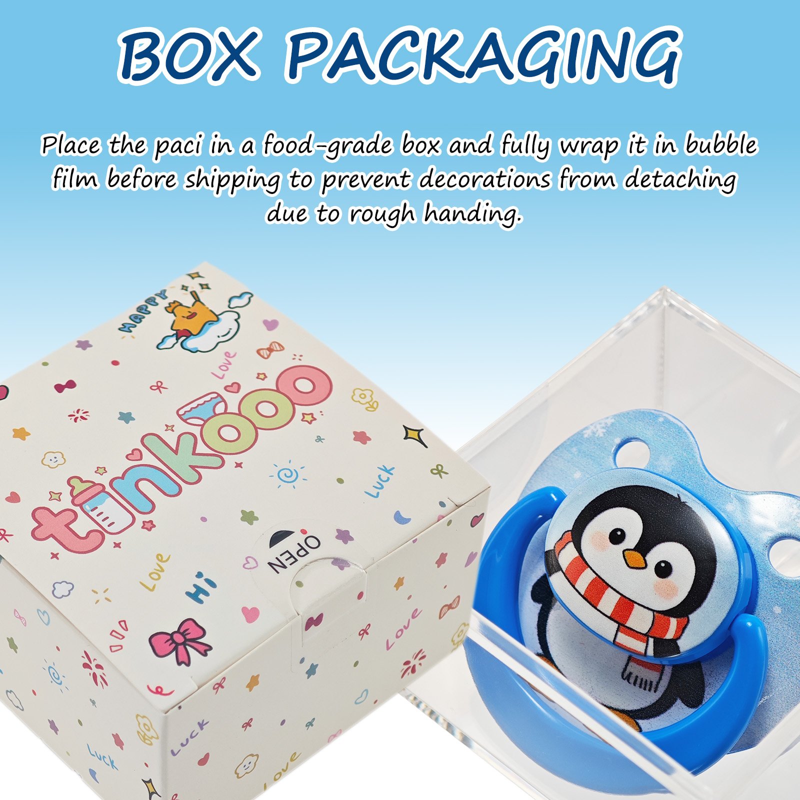 Winter Penguin7 adult pacifier