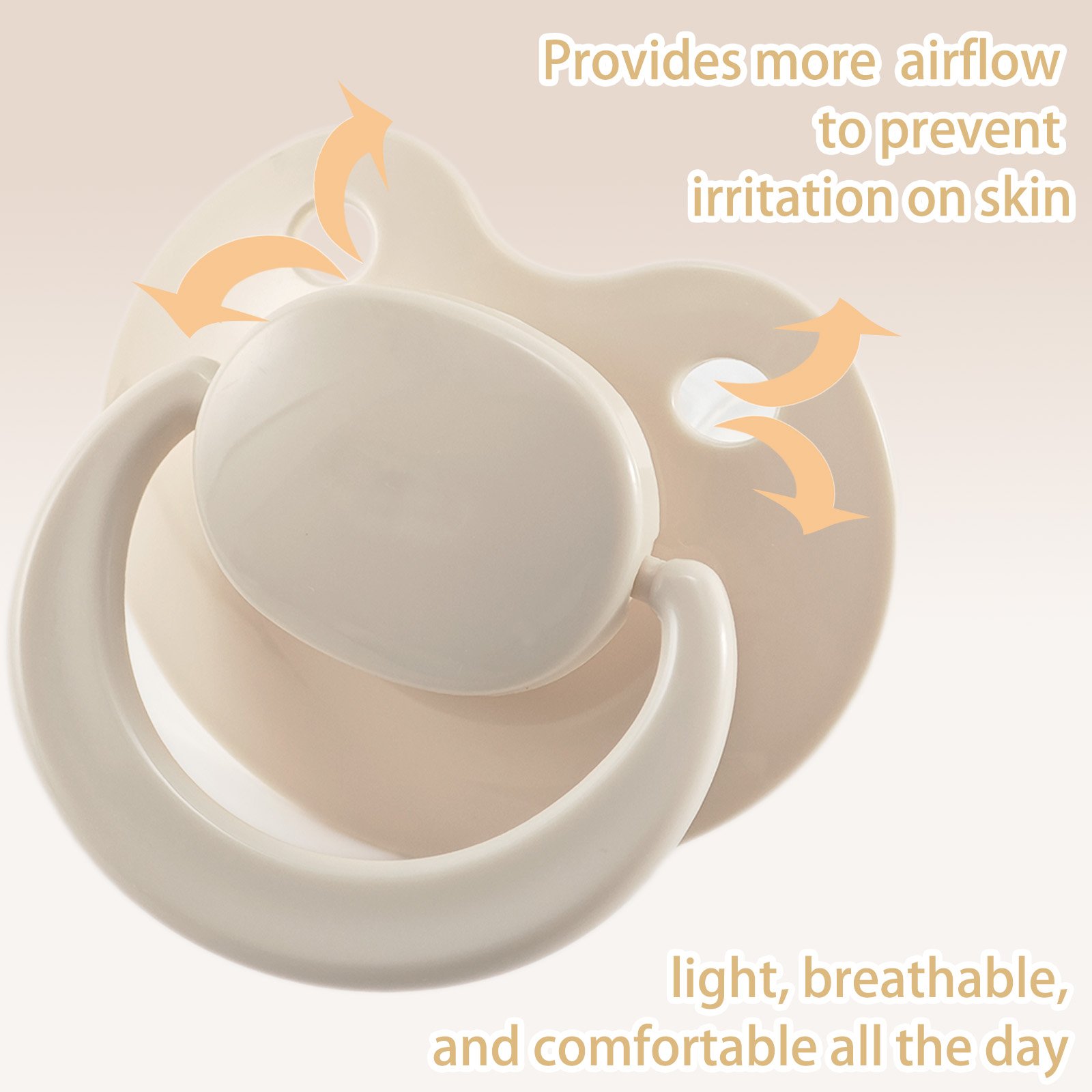 Light brown6 adult pacifier,ABDL pacifier, pacifier for adult baby roleplay