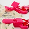 Red polka dots (5) Adult Pacifier Clip