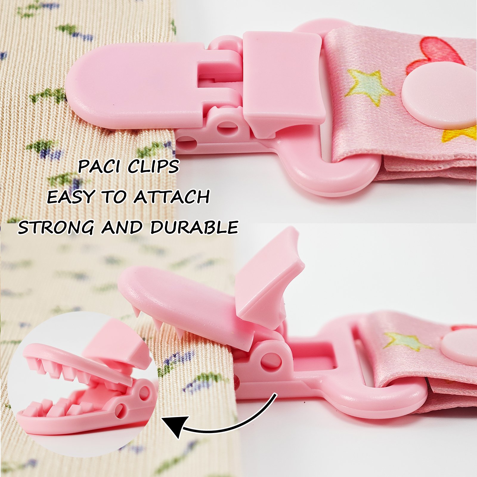 Star Heart (5) Adult Pacifier Clip