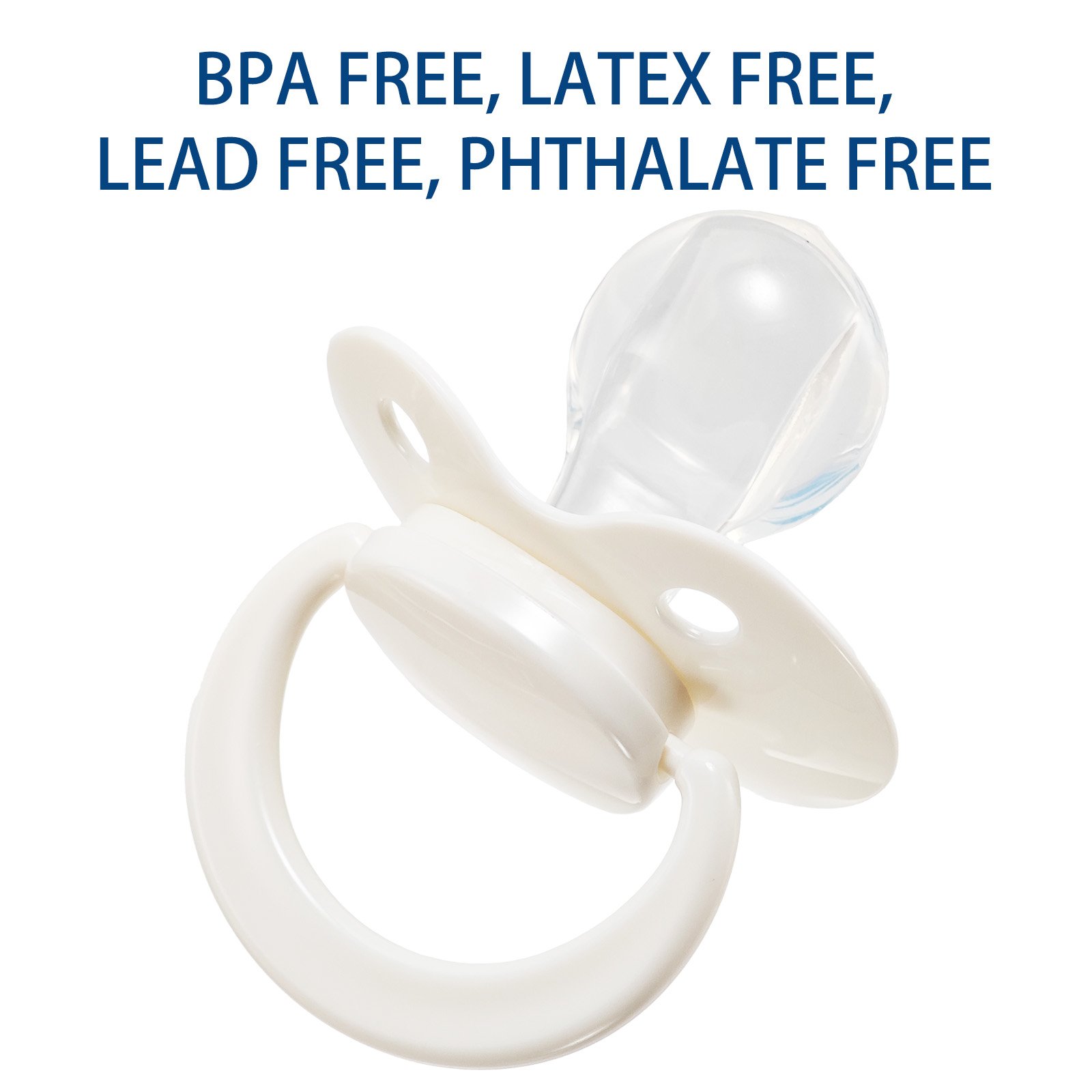 Dopamine Solid Color [White] – Adult Pacifier