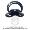 black (3) adult pacifier,ABDL pacifier, pacifier for adult baby roleplay
