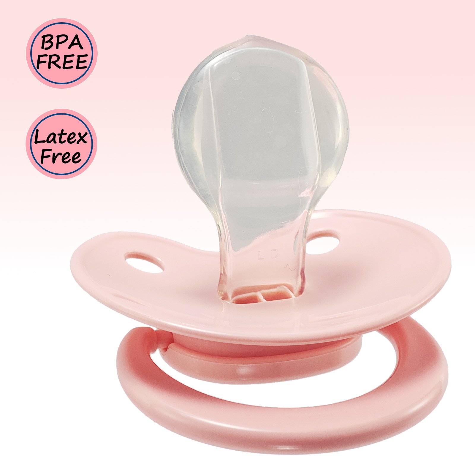 pink (2) adult pacifier,ABDL pacifier, pacifier for adult baby roleplay