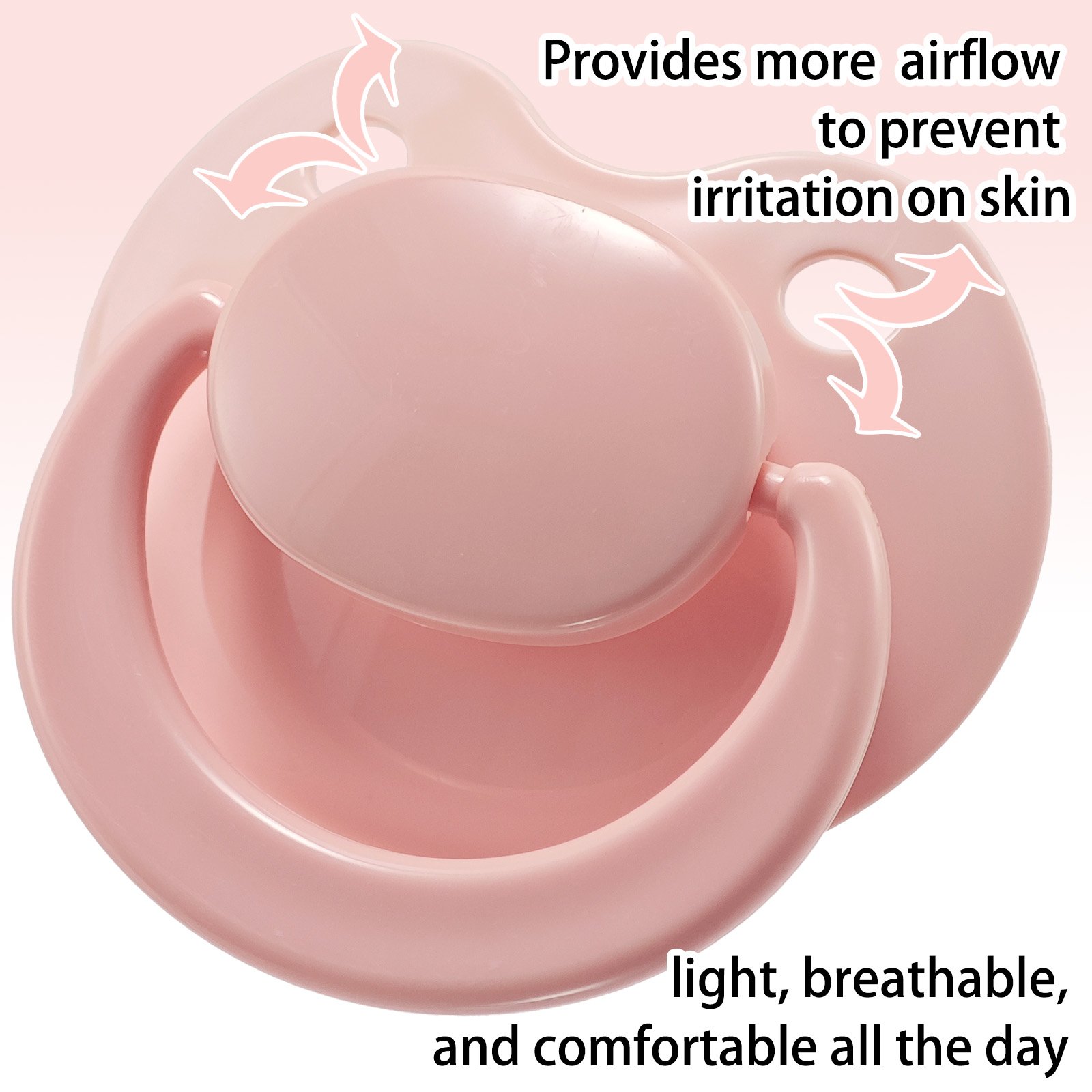 pink (6) adult pacifier,ABDL pacifier, pacifier for adult baby roleplay