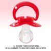 red (3) adult pacifier,ABDL pacifier, pacifier for adult baby roleplay