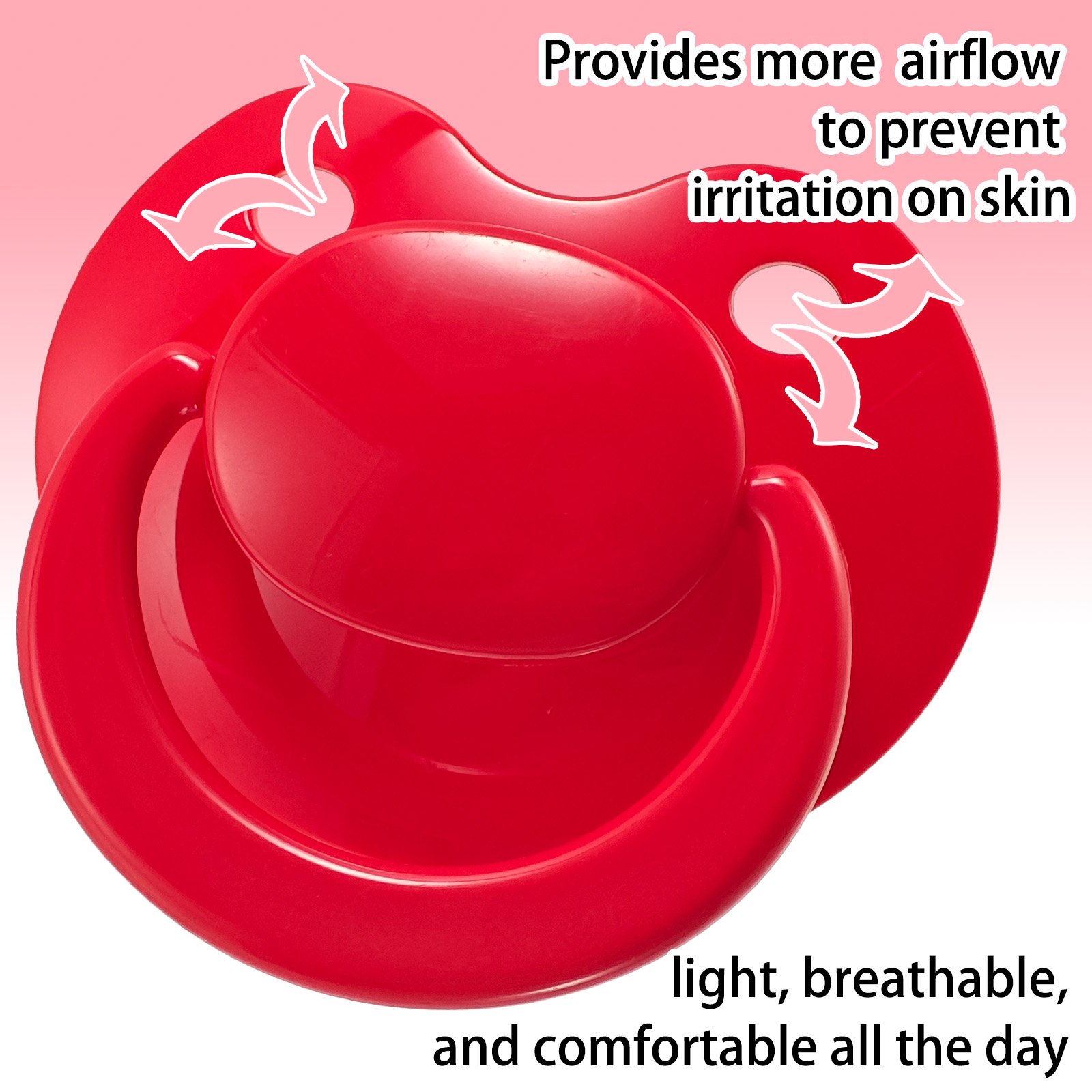 red (6) adult pacifier,ABDL pacifier, pacifier for adult baby roleplay