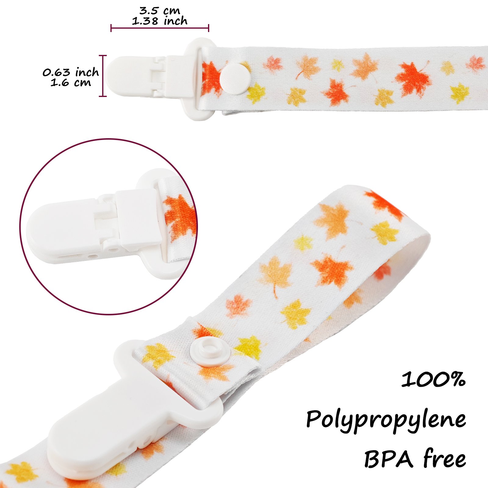 3 Adult Pacifier Clip