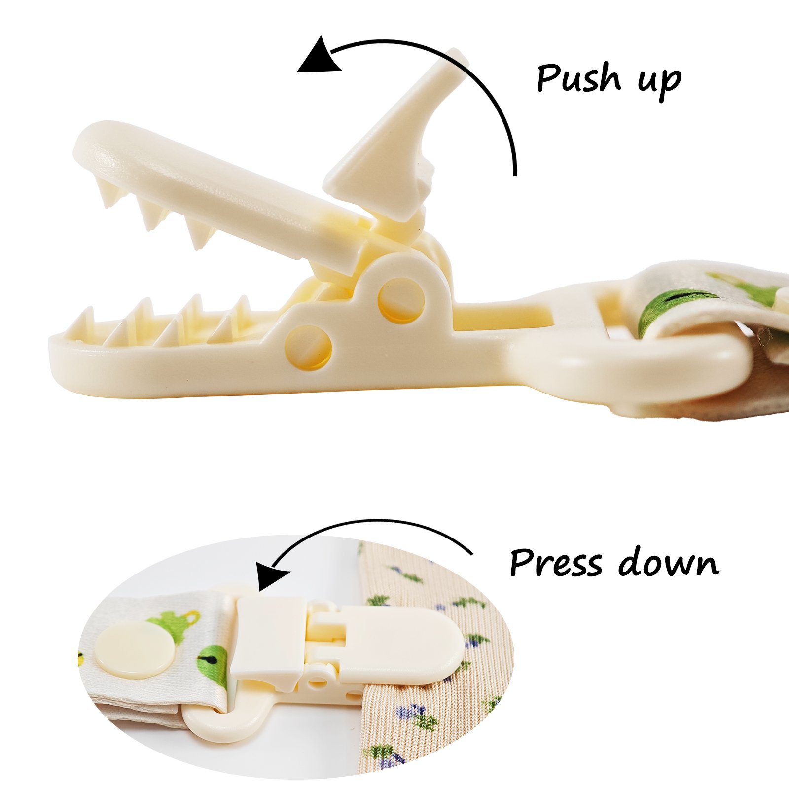 4 Adult Pacifier Clip
